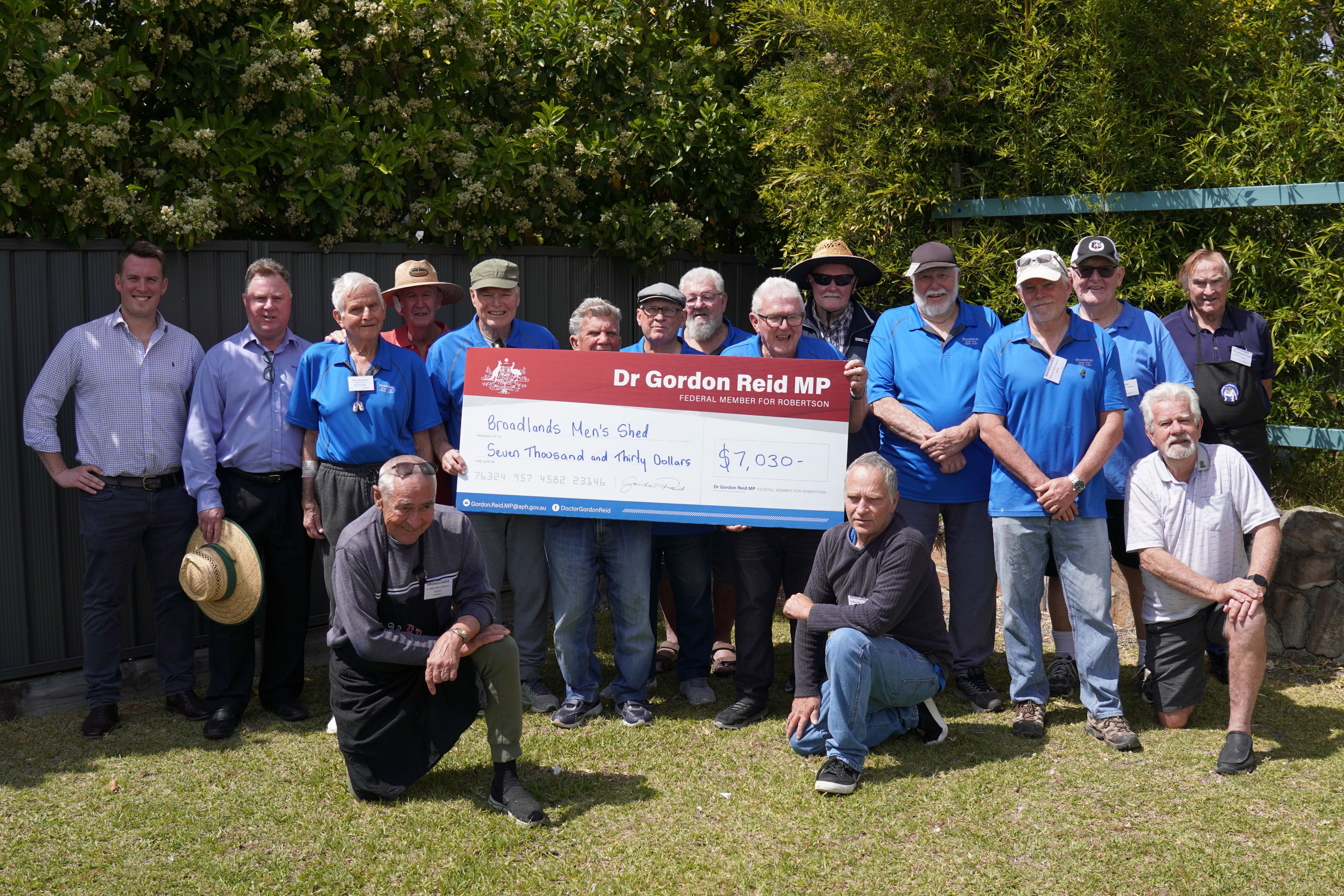 BROADLANDS MEN’S SHED CELEBRATES 2ND ANNIVERSARY WITH FUNDING SUPPORT Main Image