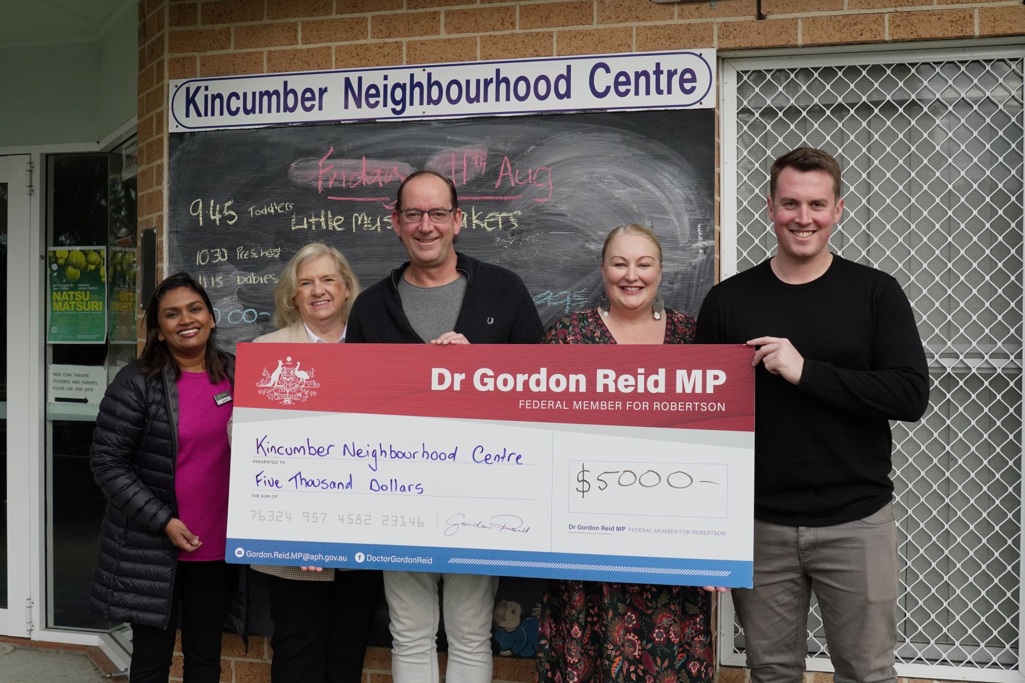 SUPPORT FOR KINCUMBER NEIGHBOURHOOD CENTRE  Main Image
